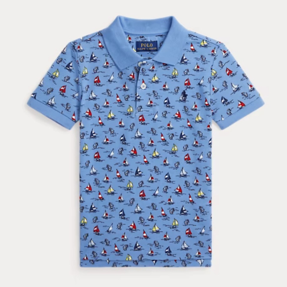 Polo Ralph Lauren Sailboat Cotton Mesh Polo Shirt
